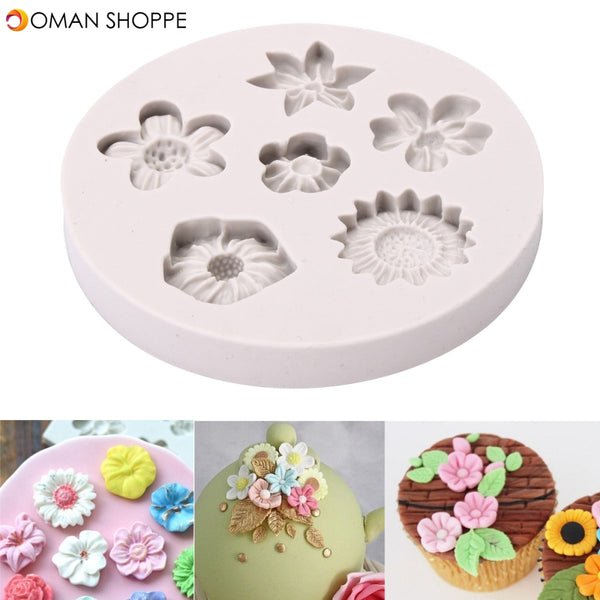 Flower Silicone Fondant Mold Cake Mould Decorating Baking Mold Sugarcraft Pastry Tool