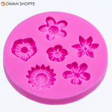 Flower Silicone Fondant Mold Cake Mould Decorating Baking Mold Sugarcraft Pastry Tool