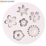 Flower Silicone Fondant Mold Cake Mould Decorating Baking Mold Sugarcraft Pastry Tool