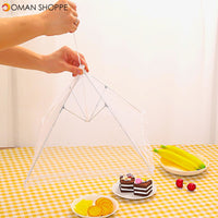 Folding Fly-proof Dirt-resistant Food Shield Gauze Umbrella Food Cover Picnic Kitchen Anti Fly Mosquito Net Table Tent Meal Cover Table Mesh Food Cover Kitchen Tools