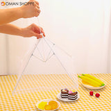 Folding Fly-proof Dirt-resistant Food Shield Gauze Umbrella Food Cover Picnic Kitchen Anti Fly Mosquito Net Table Tent Meal Cover Table Mesh Food Cover Kitchen Tools