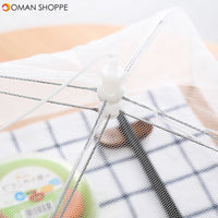 Folding Fly-proof Dirt-resistant Food Shield Gauze Umbrella Food Cover Picnic Kitchen Anti Fly Mosquito Net Table Tent Meal Cover Table Mesh Food Cover Kitchen Tools