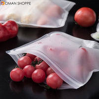 Food Bag Refrigerator Food Storage Bag Fruit and Vegetable Seal Bag Reuse Keep Fresh Zip Lock