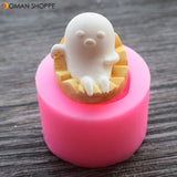  Food Grade Silicone Cake Mold DIY Chocalate Cookies Ice Tray Baking Tool Cute Baby Shape