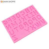 Food Grade Silicone Cake Mold DIY Chocalate Cookies Ice Tray Baking Tool Letters Shape