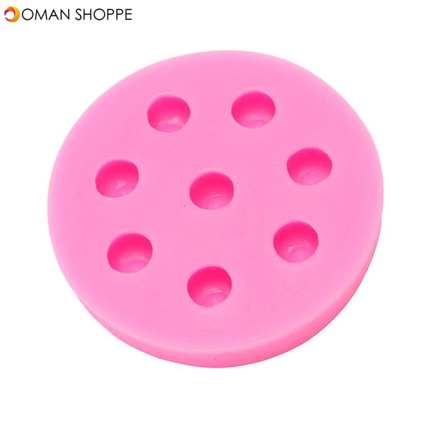  Food Grade Silicone Cake Mold DIY Chocalate Cookies Ice Tray Baking Tool Round Shape