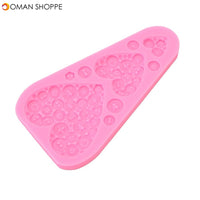  Food Grade Silicone Cake Mold DIY Chocalate Cookies Ice Tray Baking Tool Three Heart Shape