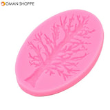 Food Grade Silicone Cake Mold DIY Chocalate Cookies Ice Tray Baking Tool Tree Shape