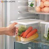 Food Storage Boxes With Lids-4.7L Large Plastic Kitchen Refrigerator Stackable Solutions