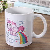 Funny Rainbow Unicorn Ceramic Mug Coffee Milk Tea Cup Home Office Christmas Kids Gift