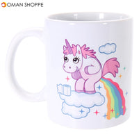 Funny Rainbow Unicorn Ceramic Mug Coffee Milk Tea Cup Home Office Christmas Kids Gift