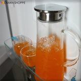 Glass Kettle Two-way Outlet Water Jug Heat Resistant Transparent Tea Pot Stainless Steel Strainer