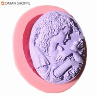  Goddess Head Portrait Silicone Fondant Mold Chocolate Soap Mould