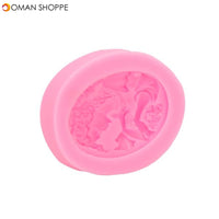  Goddess Head Portrait Silicone Fondant Mold Chocolate Soap Mould