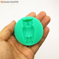 Halloween Silicone Branch Owl Bat Spider Skeleton Hand Pumpkin Fondant Cake Mold Chocolate Mold 