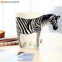 Handmade 3D Animal Shape Coffee Milk Tea Mug Ceramic Water Cup Festival Birthday Gift