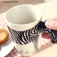 Handmade 3D Animal Shape Coffee Milk Tea Mug Ceramic Water Cup Festival Birthday Gift