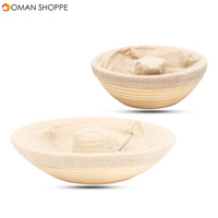 Handmade Round Oval Banneton Bortform Rattan Storage Baskets Bread Dough Proofing Liner