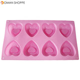 Heart Donut Mold Silicone Doughnut Cake Pan Doughnut Bake-ware Chocolate Dessert Molds Fondant Baking Tray Maker Pan