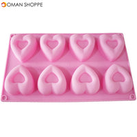 Heart Donut Mold Silicone Doughnut Cake Pan Doughnut Bake-ware Chocolate Dessert Molds Fondant Baking Tray Maker Pan