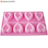 Heart Donut Mold Silicone Doughnut Cake Pan Doughnut Bake-ware Chocolate Dessert Molds Fondant Baking Tray Maker Pan