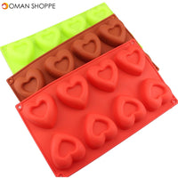 Heart Donut Mold Silicone Doughnut Cake Pan Doughnut Bake-ware Chocolate Dessert Molds Fondant Baking Tray Maker Pan