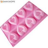 Heart Donut Mold Silicone Doughnut Cake Pan Doughnut Bake-ware Chocolate Dessert Molds Fondant Baking Tray Maker Pan