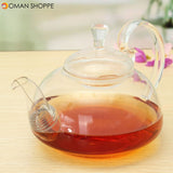 Heat Resistant Elegant Glass Teapot Infuser Flower/Green Tea Pot 750ml Size Coffee Pot Bar Accessory