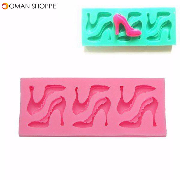 High-heeled Shoes Shape Silicone Mould Chocolate Molds Fondant Cake Decor Tools 