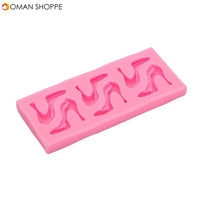 High-heeled Shoes Shape Silicone Mould Chocolate Molds Fondant Cake Decor Tools 