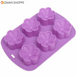 Homemade Flower Wedding Silicone Chocolate Cake Mold Cookie Gifts Soap Candy Mould Baking Mold Kitchen Tool DIY