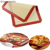 Honana 40x30cm Silicone Baking Mat Fiber Glass Non-stick Baking Cake Cookie Bread Pad 