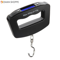 Honana 50kg/10g Portable LCD Digital Fish Hanging Luggage Weight Electronic Hook Scale 