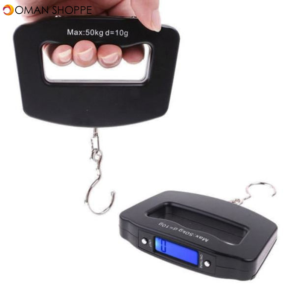 Honana 50kg/10g Portable LCD Digital Fish Hanging Luggage Weight Electronic Hook Scale 