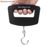 Honana 50kg/10g Portable LCD Digital Fish Hanging Luggage Weight Electronic Hook Scale 