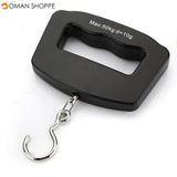 Honana 50kg/10g Portable LCD Digital Fish Hanging Luggage Weight Electronic Hook Scale 