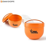 Honana 800mL Round Wheat Fiber Lunch Box Portable Eco Friendly Healthy Food Container Tote 