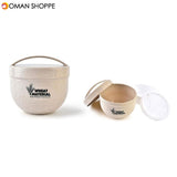 Honana 800mL Round Wheat Fiber Lunch Box Portable Eco Friendly Healthy Food Container Tote 