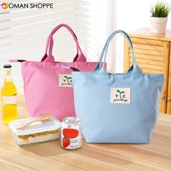 Honana CF-LB080 Woman Lady Mom Lunch Tote Bag Travel Picnic Handheld Food Storage Holder Container