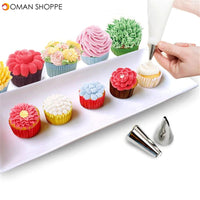 Honana CF-PT02 24Pcs Flower Pastry Cake Icing Piping Nozzles Decorating Tips Cake Baking Tools