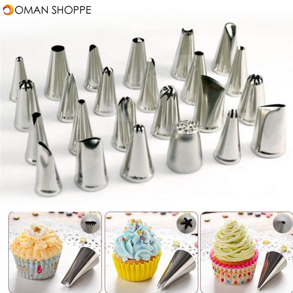 Honana CF-PT02 24Pcs Flower Pastry Cake Icing Piping Nozzles Decorating Tips Cake Baking Tools