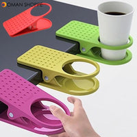 Honana Table Desk Cup Holder Clip Home Office Table Desk Side Huge Side Drink Clip Coffee Holder