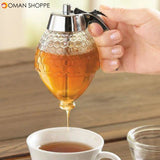 Honey Pot Pulp Dispenser Honey Pot Pressing Honey Seasoning Bottle Jam Ketchup Bottle Beverage Dispenser