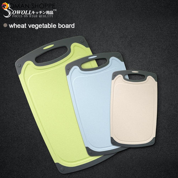 Household Cutting Board-Wheat Straw PP and Stainless Steel