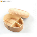 Japanese Style Wooden Lunch Box Student Bento Box Sushi Box