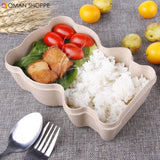 KC-BCH06 Portable Cute Bearl Lunch Boxs Food Fruit Storage Container Bento Safe Food Picnic Storage