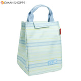 KCASA KC-CB02 Oxford Large Capacity Lunch Tote Bag Travel Picnic Fashion Stripe Bento Food Organizer