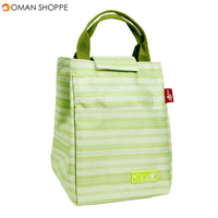 KCASA KC-CB02 Oxford Large Capacity Lunch Tote Bag Travel Picnic Fashion Stripe Bento Food Organizer