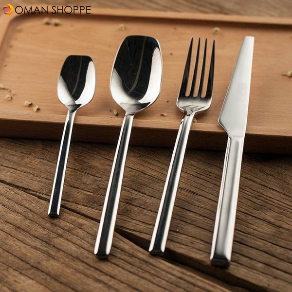 KCASA KC-FL10 4 Pieces Flatware Sets Food Grade Stainless Steel Dinnerware Cutlery Tableware Tools