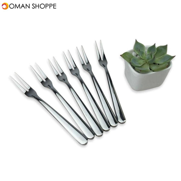 KCASA KC-FR001 1 Pc Stainless Steel Fruit Fork Dessert Cake Fork Kitchen Tools